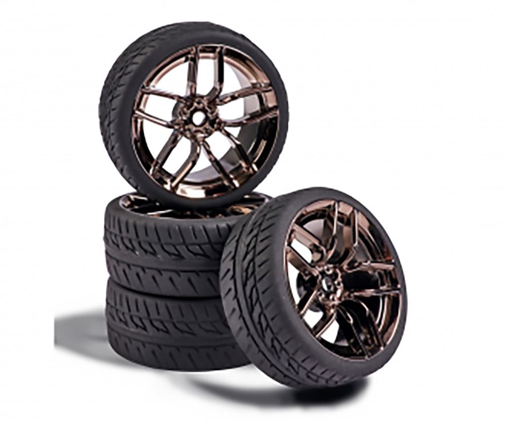 Carson 1:10 Wheel Set 10 sp. Design (4) smoke