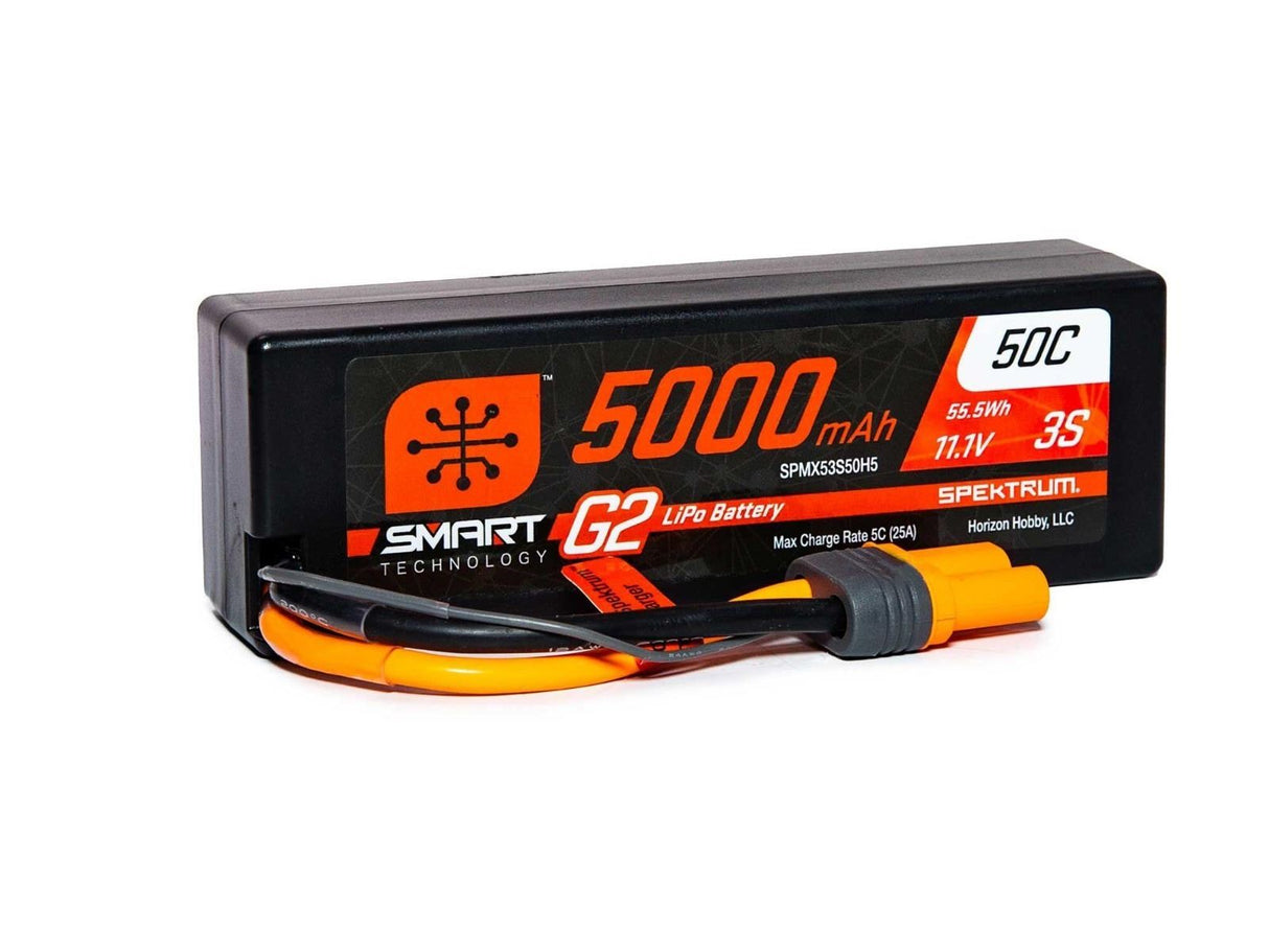 Spektrum 5000mAh 3S 11.1V SMART G2 50C IC5 -