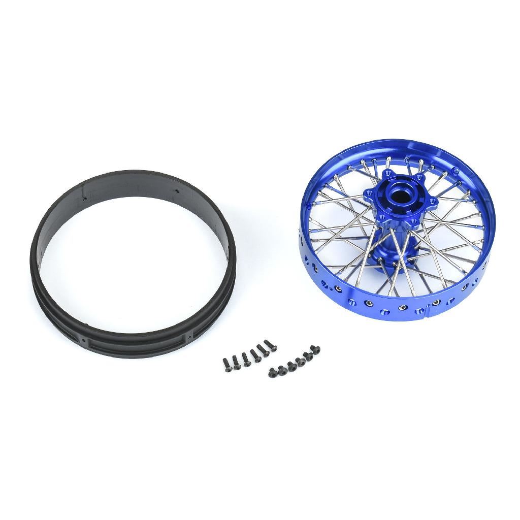 Pro 1/4 Pro-Spec Aluminum V2 Bead Rear Wheel Blue/Blue (1): Prom