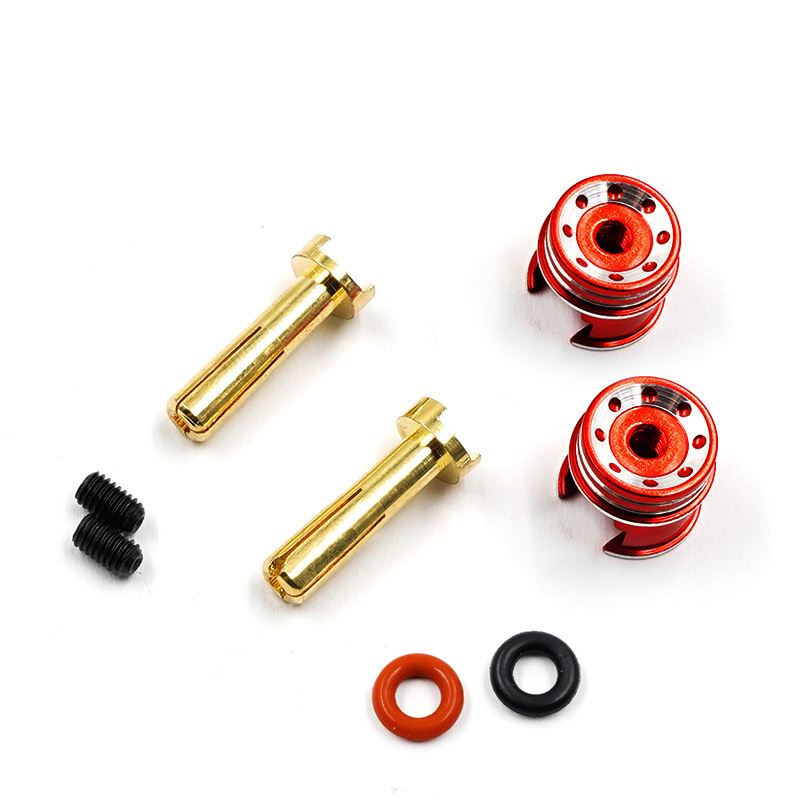 Yeah Racing Aluminum 4Mm Bullet Plug W/Grips