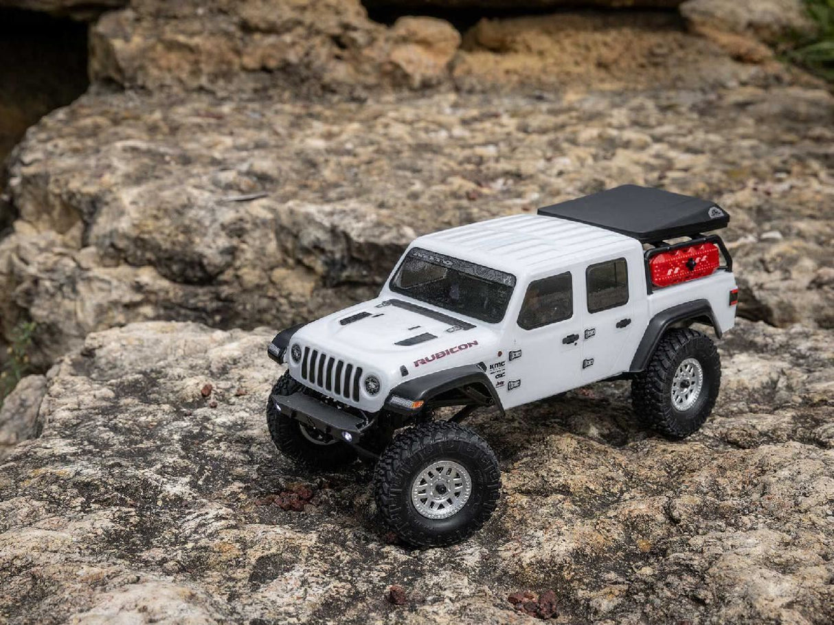 Axial SCX24 Jeep Gladiator 4WD Rock Crawler RTR, White