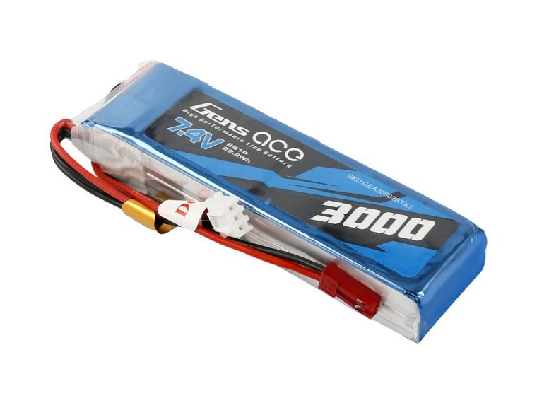 Gens Ace Li-Po 2S 7.4V 3000Mah Tx With Bec