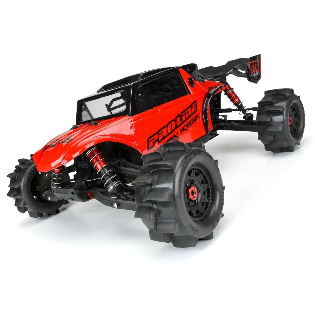 Pro 1/10 Sand Paw Hp Belted F/R 2.8In Mt Tires Mtd 12/14Mm Black