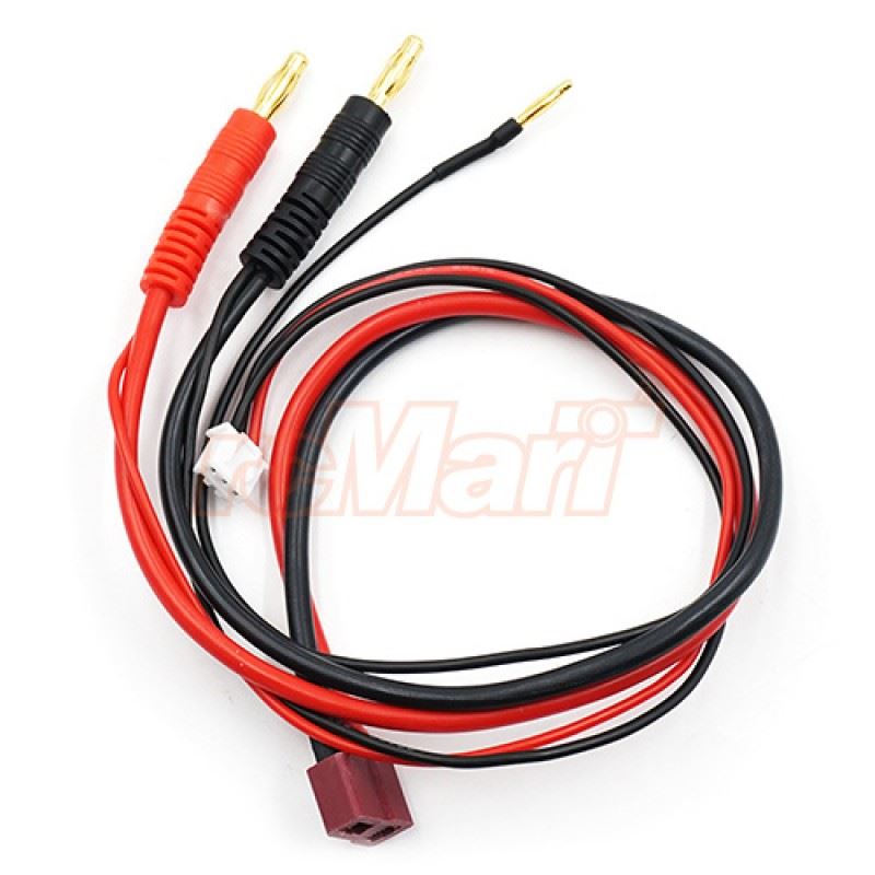 Yeah Racing 30cm 2S Li-Po T-Plug Battery Charging Cable
