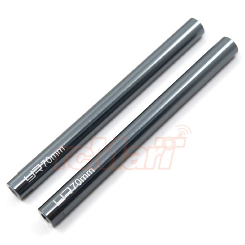 Yeah Racing Threaded Aluminum M3 Link Pipe 6x70mm 2pcs GunMetal