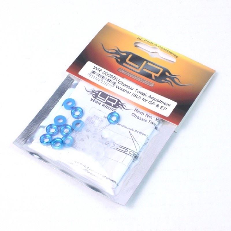 Yeah Racing Chassis Tweak Adjustment Washer (BU) for GP & EP