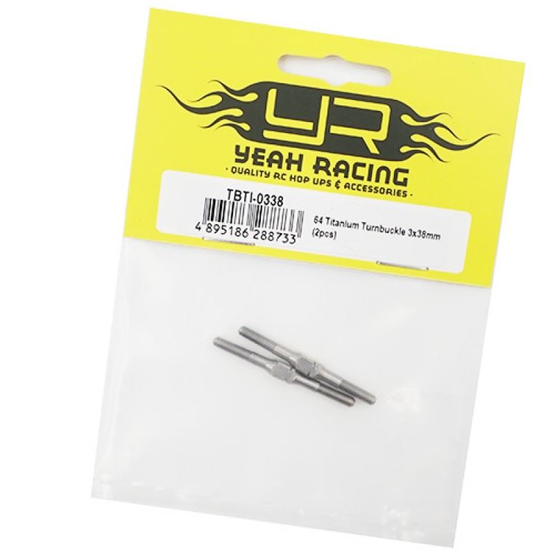 Yeah Racing 64 Titanium Turnbuckle 3x38mm 2pcs