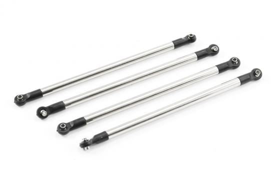 FTX OUTBACK 2.0 NICKEL PLATED STEEL SIDE LINKAGE 100MM (4PC)