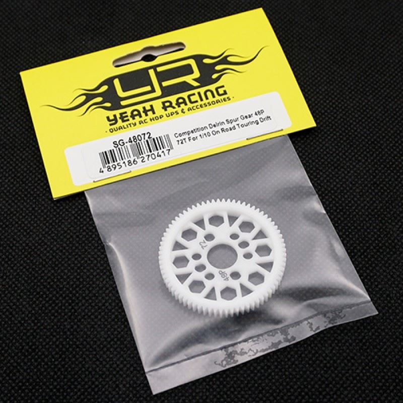 Yeah Racing Competition Delrin Spur Gear 48P 72T For 1/10 On Road Touring Drift