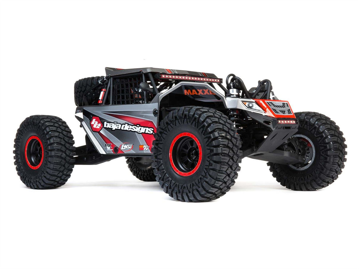 Losi Super Rock Rey: 1/6 4WD Elec Rock Racer, RTR Gray