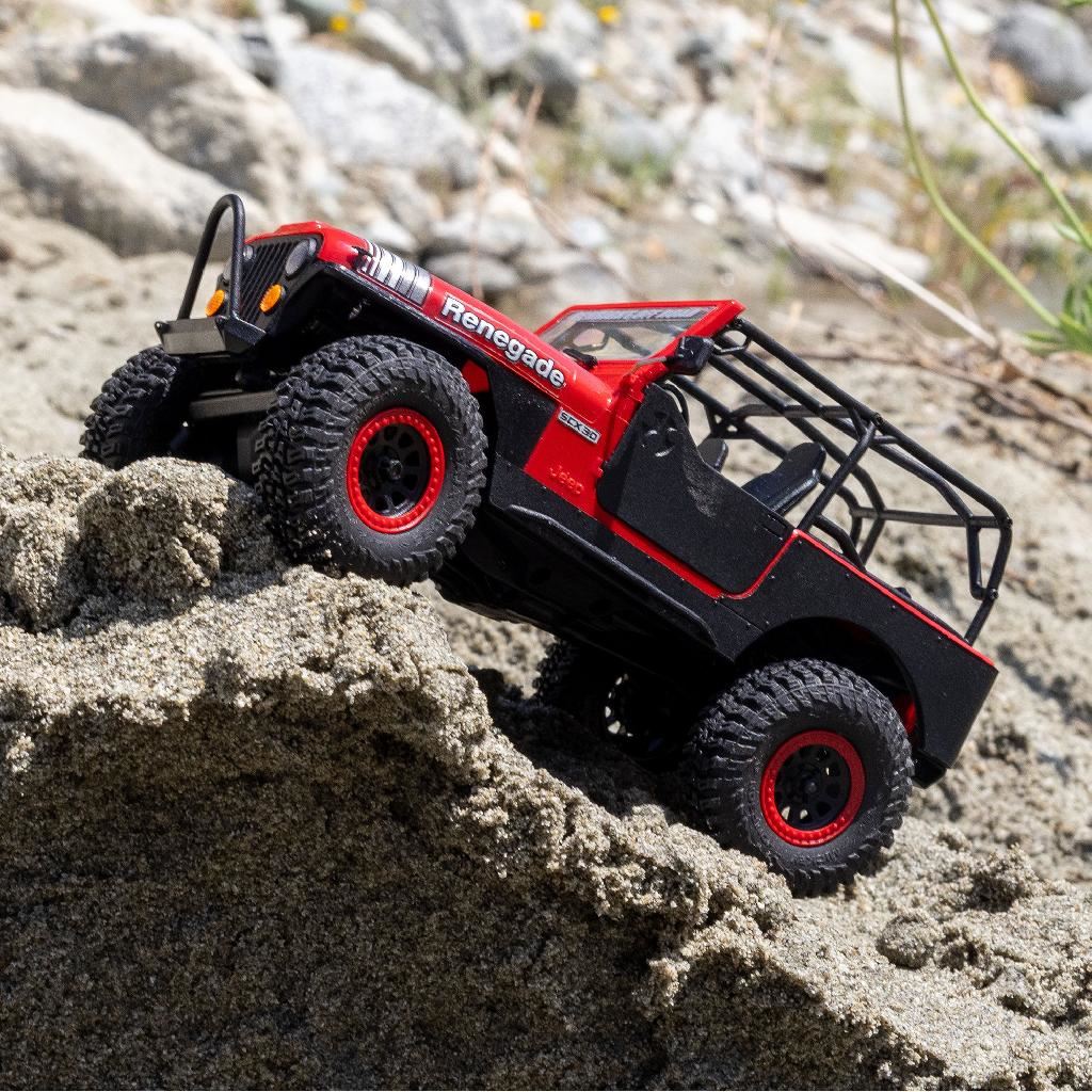 Axial 1/30 Scx30 Jeep Cj-7 Genright 4X4 Rtr, Red