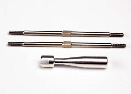 TRAXXAS Turnbuckles, titanium 94mm (front tie rods)/ alu wrench