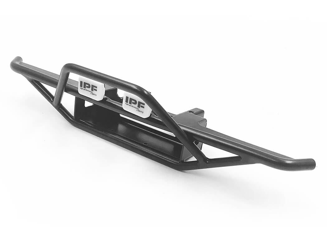 RC4WD BUCKS FRONT BUMPER W/IPF LIGHTS FOR TRAXXAS TRX-4 CHEVY K5 BLAZER (BLACK)
