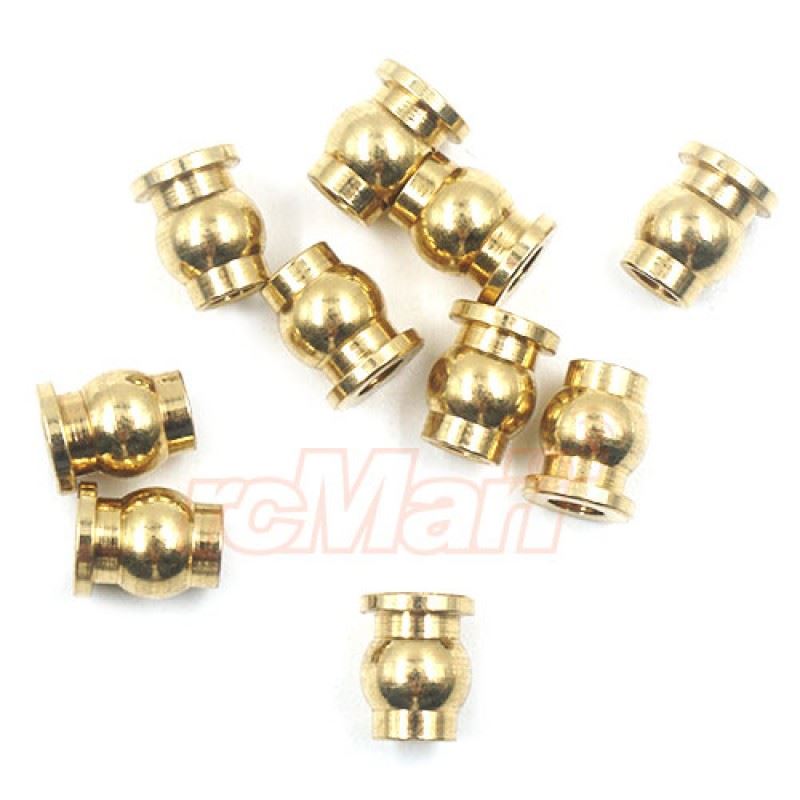 Yeah Racing Brass 5.8mm Flange Ball 10 pcs For Axial SCX10 II III Wraith Yeti Enduro