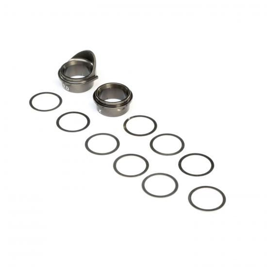 TLR Rear Gearbox Bearing Inserts, Aluminum: 8X