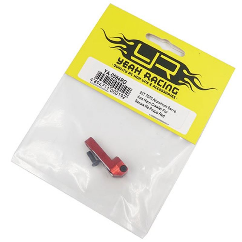 Yeah Racing 23T 7075 Aluminum Servo Arm Horn For Sanwa Ko-Propo Red