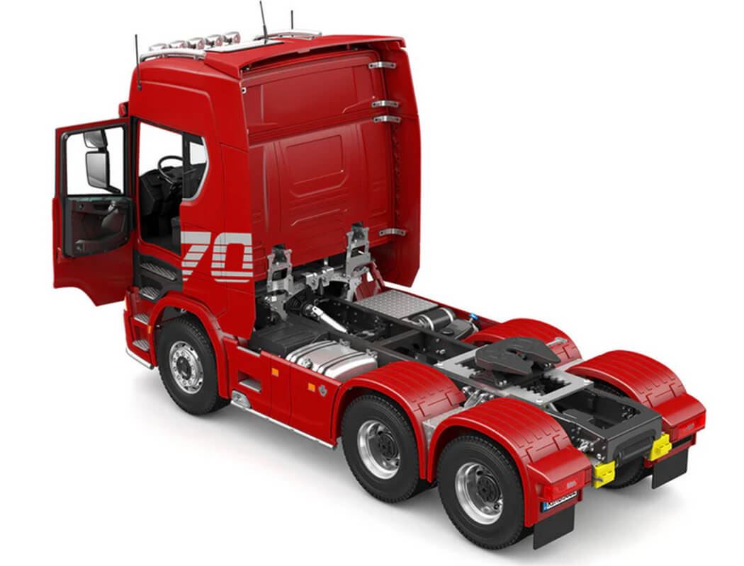Huina Scania K770S-100 6X6 Rc Haulage Truck Rtr - Red