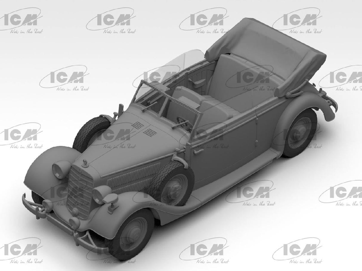 Icm Typ 320 (W142) Cabriolet, Wwii German Staff Car