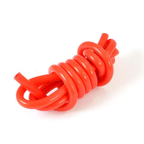 FASTRAX SUPERFLEX SILICONE TUBING FLUO RED (1 METER)