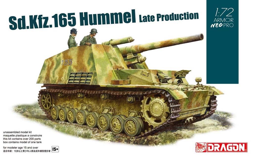 Dragon 1/72 Sd.Kfz.165 Hummel Late Production w/NEO Tracks