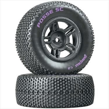 DURATRAX Posse SC Tire C2 Mntd Blk Slash Blitz SCRT10 (2)