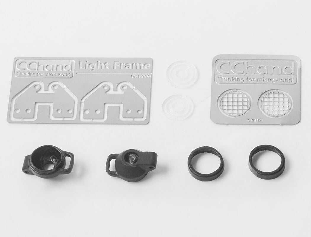 RC4WD CHOICE ROOF RACK W/RAILS AND REAR LIGHTS FOR 1985 TOYOTA 4RUNNER HARD BODY