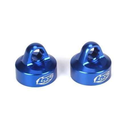 Losi Shock Caps, Blue (2): 5IVE-T, MINI WRC (LosiB2858)