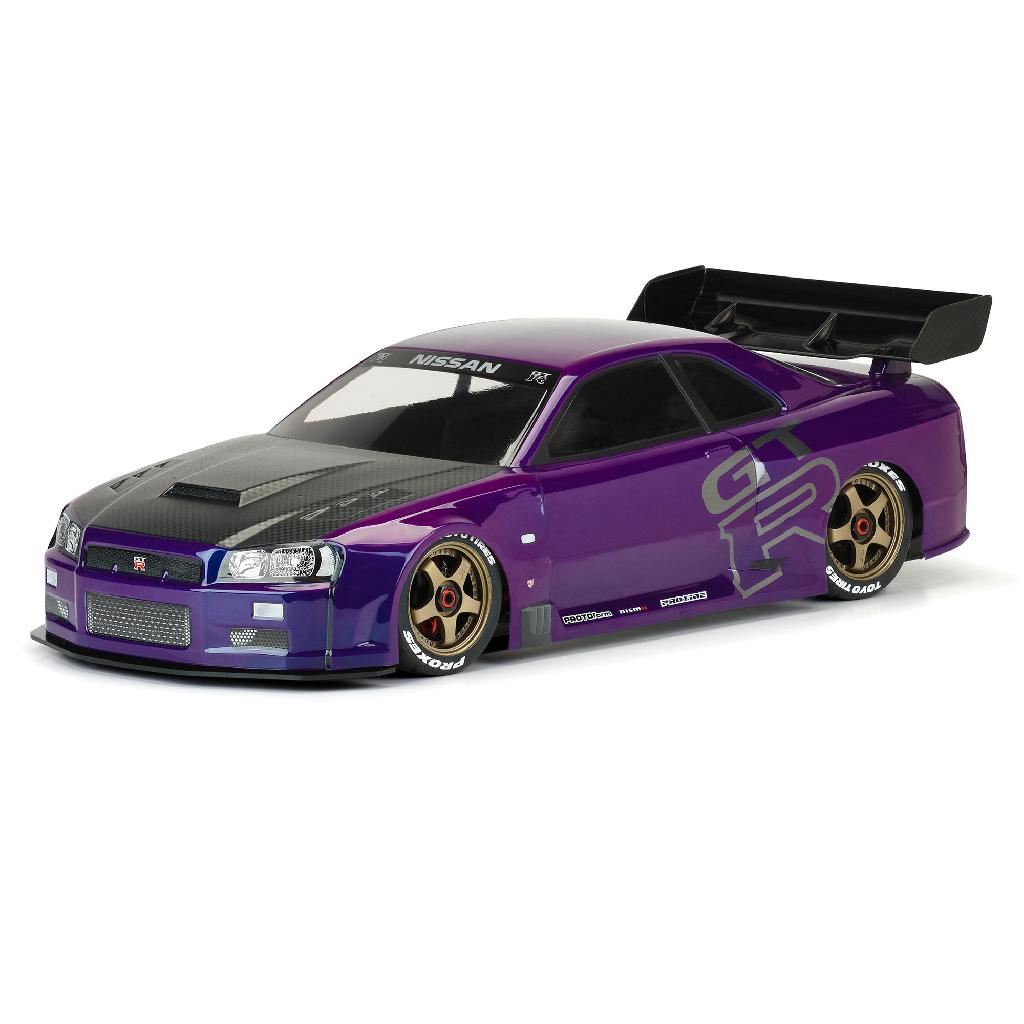 PRM 1/7 2002 Nissan Skyline GT-R R34 Clear Body: ARRMA Infractio