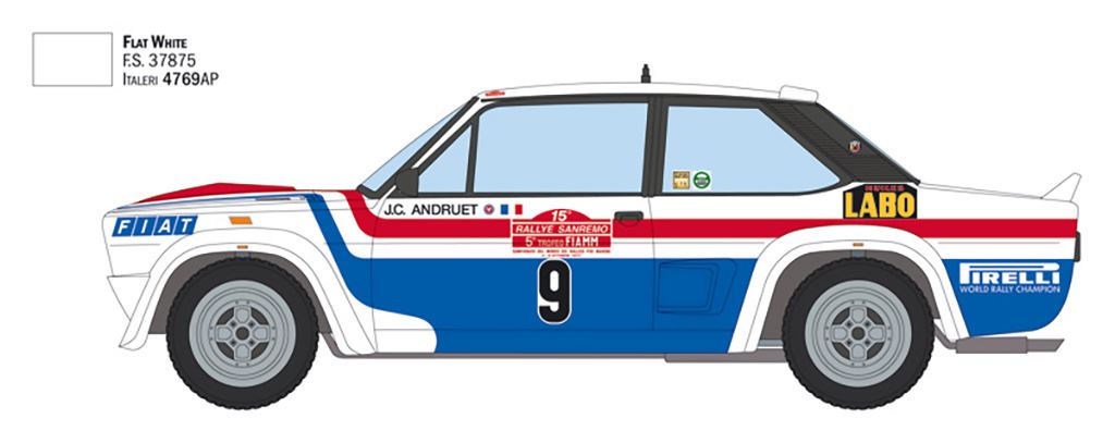 Italeri Fiat 131 Abarth 1977 San Remo Rally