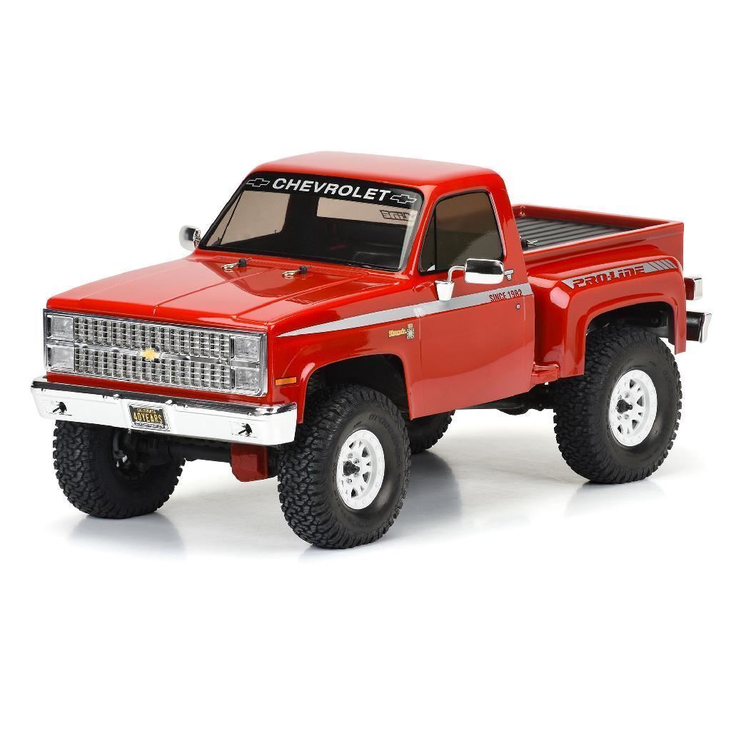 Proline 1982 Chevy K-10 Clear Body Set With Scale Molded Accesories