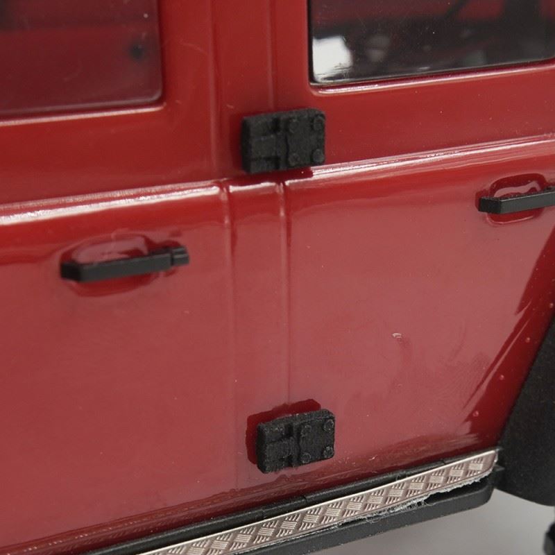 Yeah Racing 3D Printed Front Hood Vent Doors Engine & Door Bonnet Hinges Fits Traxxas 1/18 TRX-4M Defender