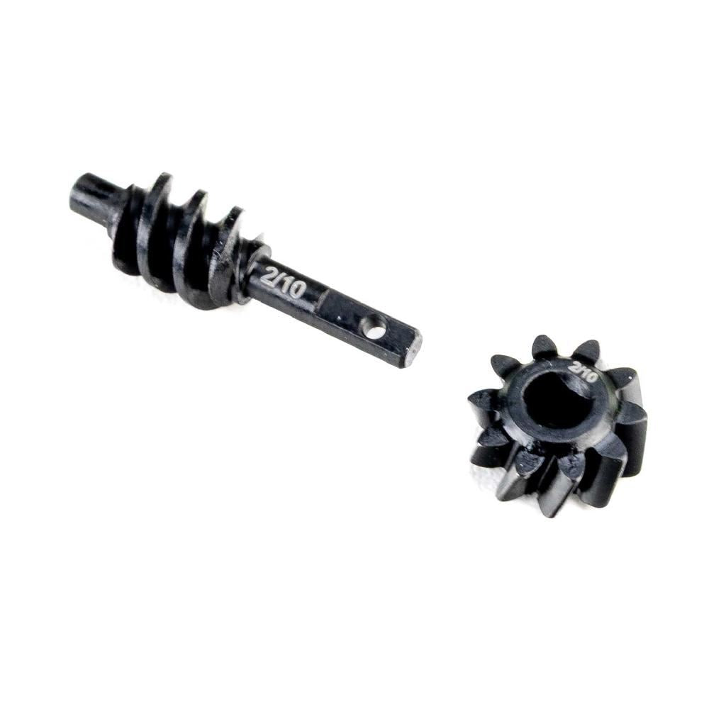 Axial Steel Ring/Pinion Worm Gear, 2/10T, Axle: Scx30