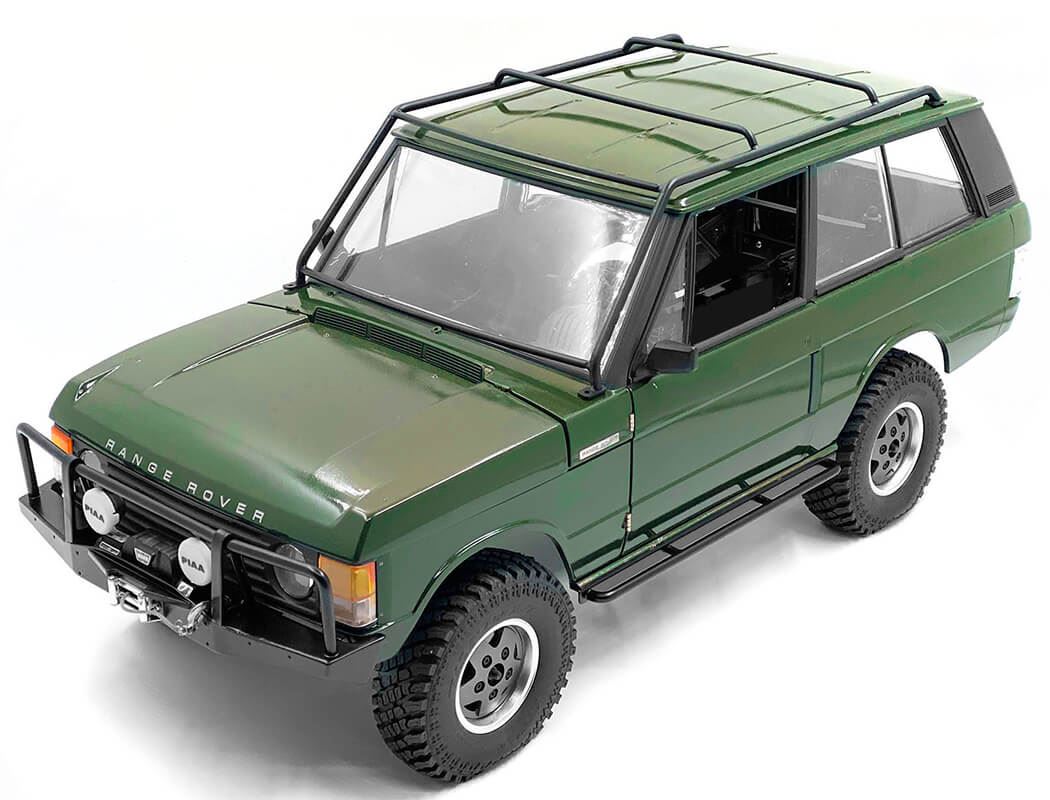 RC4WD OXER METAL FRONT WINCH BUMPER W/LIGHTS FOR JS SCALE 1/10 RANGE ROVER CLASSIC BODY