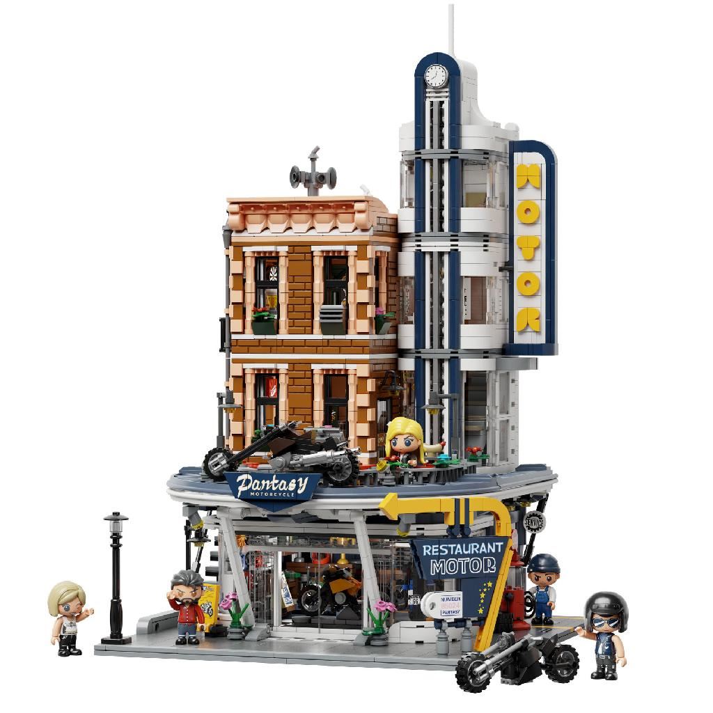 Pantasy Motorcycle Restaurant Building - 2989 Pcs