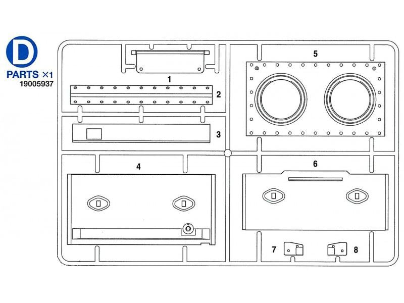 Tamiya D Parts For 56027