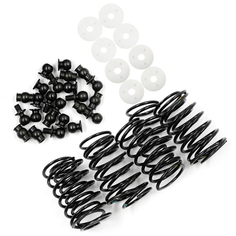 Yeah Racing Aluminum Big Bore Go 60mm Damper Set 4pcs for 1/10 RC OnRoad OffRoad Red