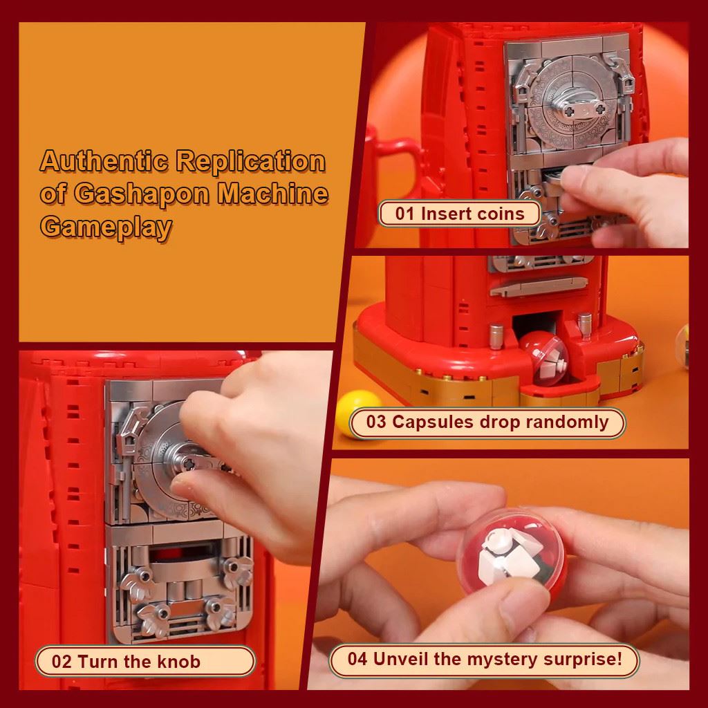 Pantasy Retro Gumball Machine - 936 Pcs