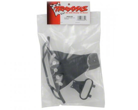 Traxxas Bumper, Front/ Bumper Mount, Front (Black)