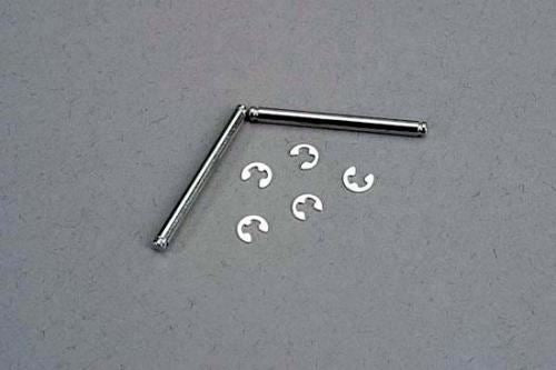 TRAXXAS Suspension pins, 2.5x31.5mm (king pins) w/ E-clips (2)