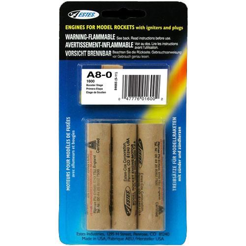 ESTES Rocket motors A8-0 (Pk3)