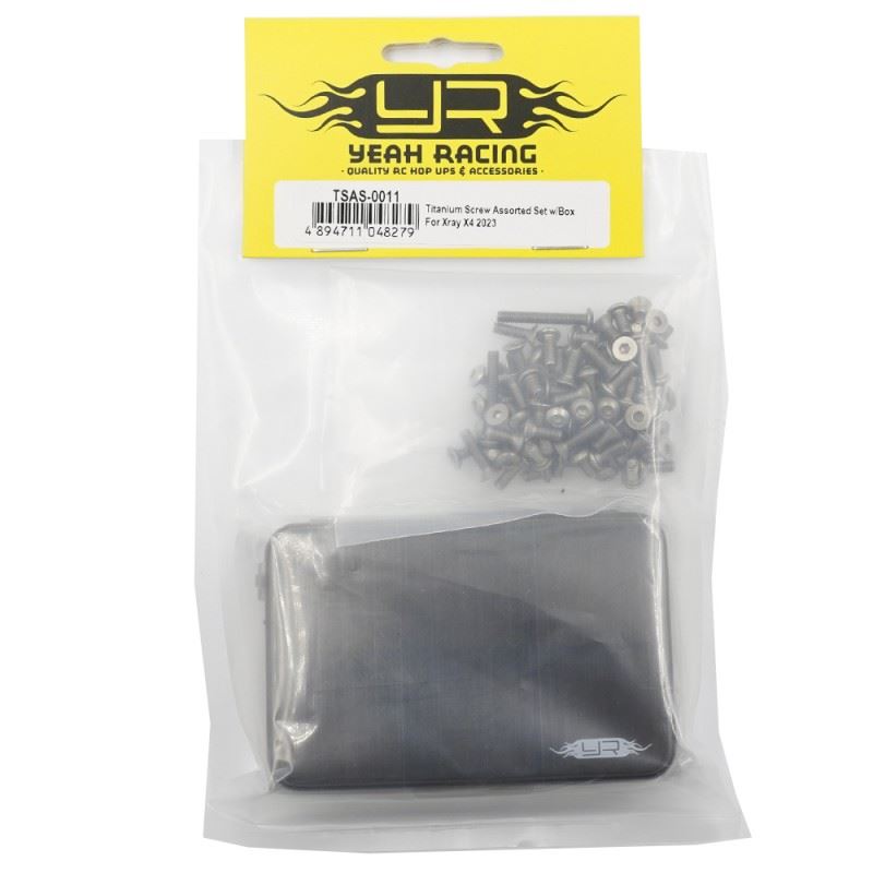 Yeah Racing Titanium Screw Assorted Set w/Box For Xray X4 2023