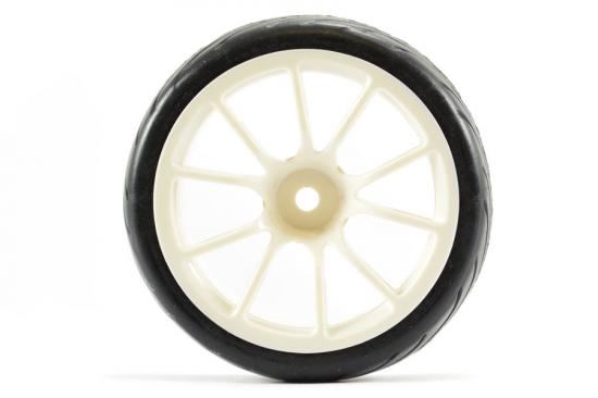 Fastrax 1/10 Street/tread Tyre 10sp White Wheel