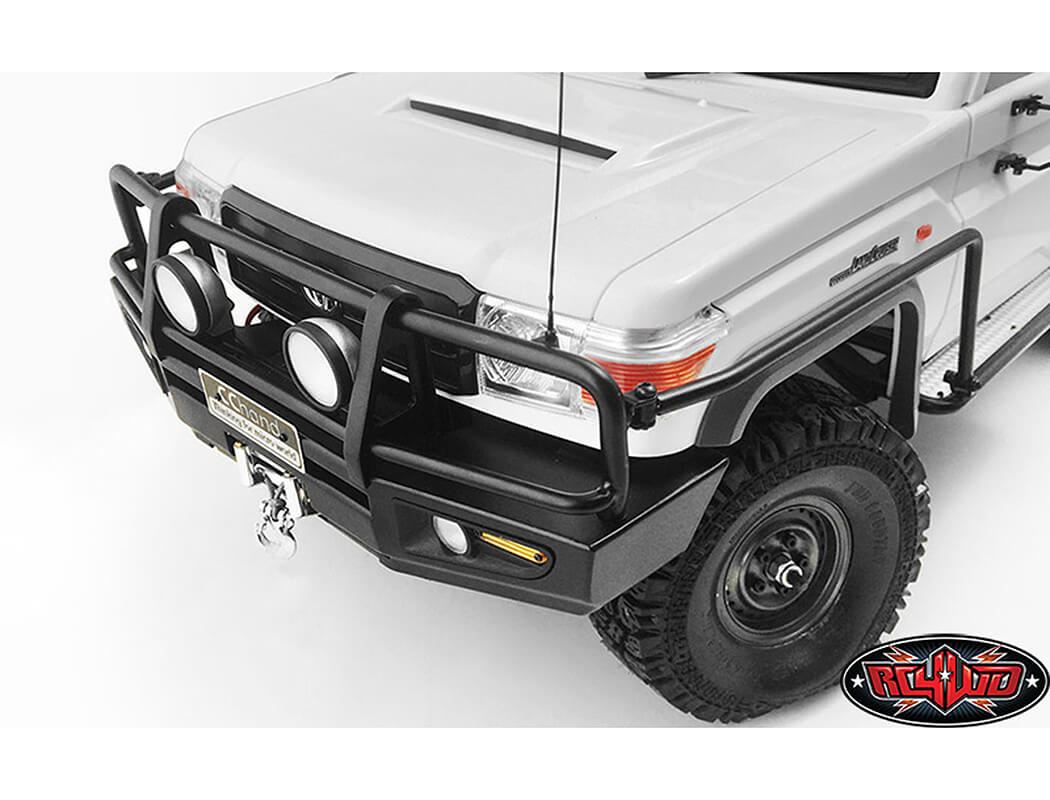 RC4WD TRIFECTA FRONT BUMPER, SLIDERS & SIDE BARS FOR LAND CRUISER LC70 BODY (BLACK)