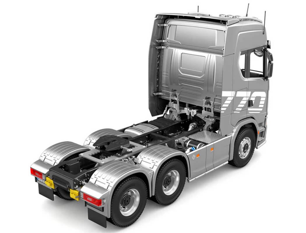 Huina Scania K770S-100 6X6 Rc Haulage Truck Rtr - Silver