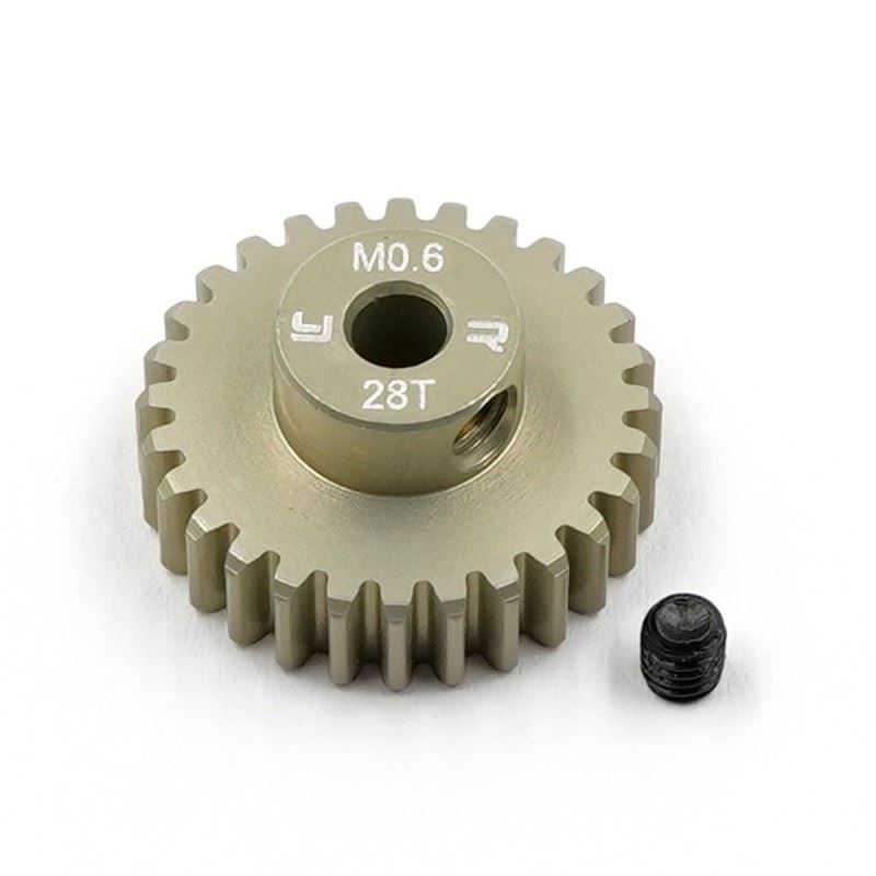 Yeah Racing Aluminum 7075 Hard Coated Motor Gear/Pinions 06 Pitch 28 Teeth For Tamiya Car Kits