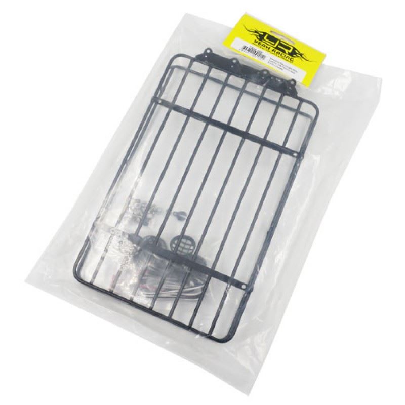 Yeah Racing Metal Roof Rack w/ White Leds For TRX-4 Bronco Axial SCX10 II Cherokee Jeep