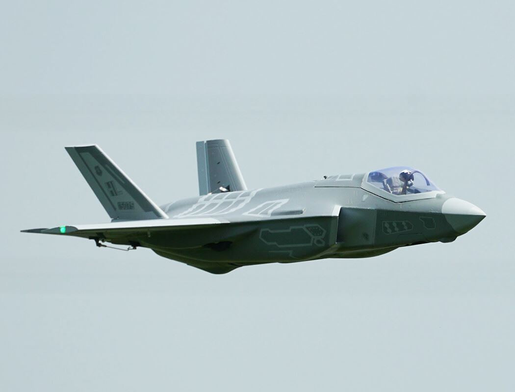 Xfly 64Mm F-35 Lightning Edf 750Mm No Retract Without Tx/Rx/Batt