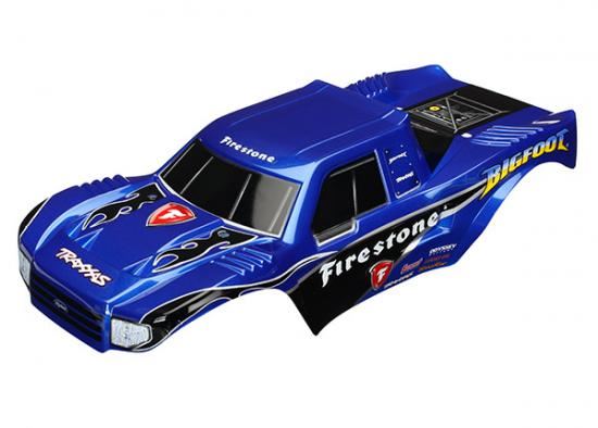 Traxxas Body, Big Foot Firestone (Painted, Decals Applied)
