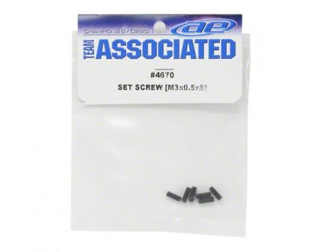 Team Associated RC12R5 M3 0.5x8 Set Screw (10)