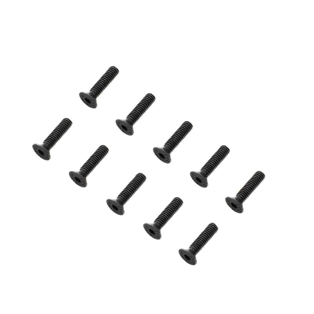 Losi Flat Head Screws, M4 X 16Mm Stl (10)